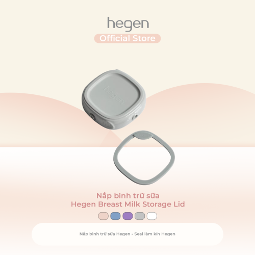 Nắp bình trữ sữa Hegen, Grey
