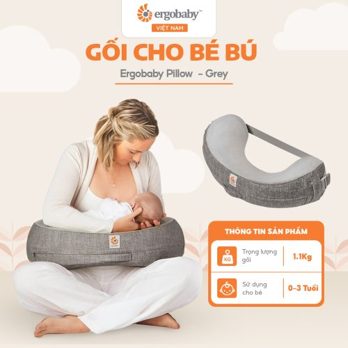 Gối cho bé bú Ergobaby Pillow - Xám