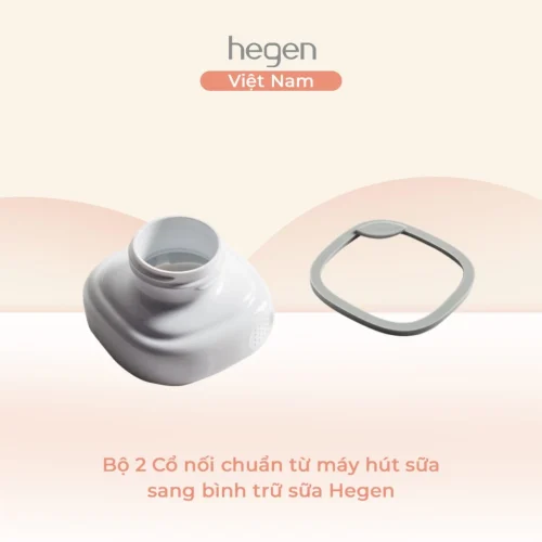 Bộ 2 Cổ nối chuẩn từ máy hút sữa sang bình trữ sữa Hegen