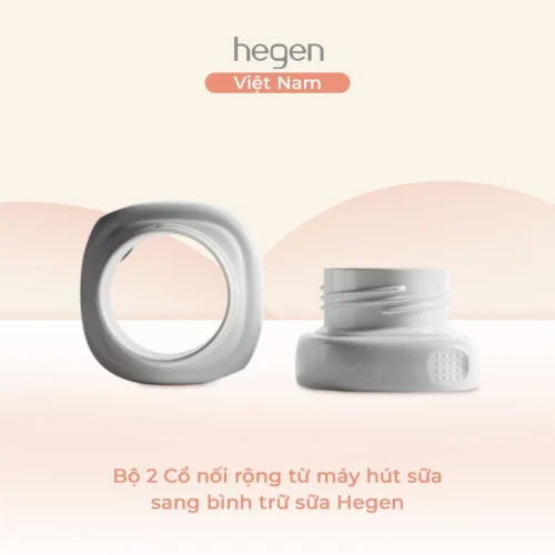 Bộ 2 Cổ nối rộng từ máy hút sữa sang bình trữ sữa Hegen