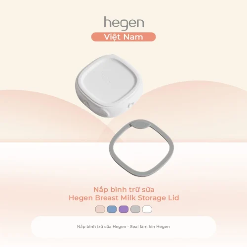Nắp bình trữ sữa Hegen, White