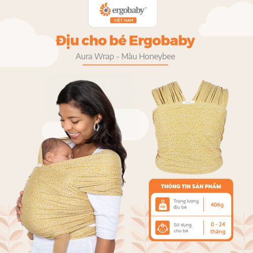 Địu cho bé Ergobaby Aura Wrap, Honeybee