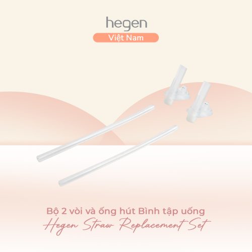 Bộ 2 vòi và ống hút Bình tập uống Hegen