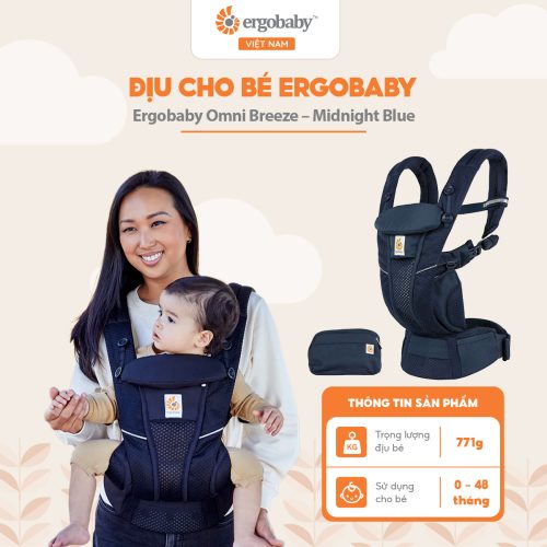 Địu cho bé Ergobaby Omni Breeze, Midnight Blue
