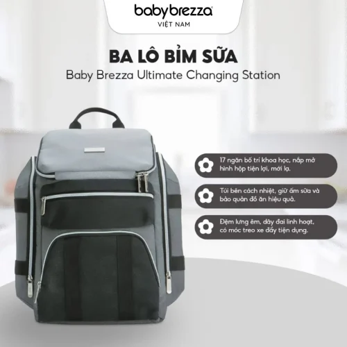 Ba lô bỉm sữa Baby Brezza Ultimate Changing Station