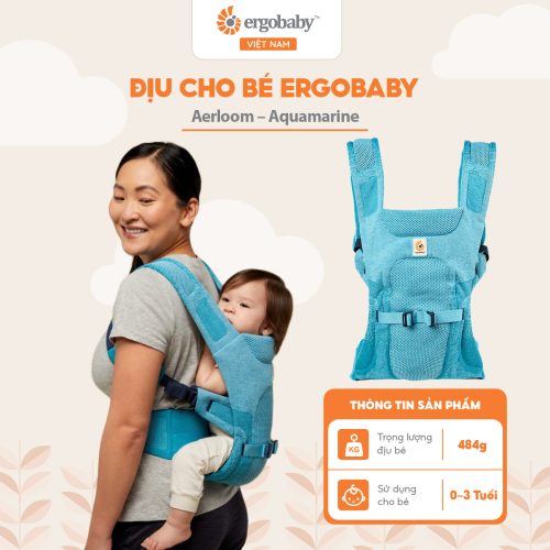 Địu cho bé Ergobaby Aerloom - Aquamarine