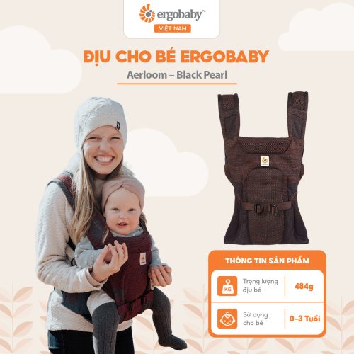 Địu cho bé Ergobaby Aerloom - Black Pearl