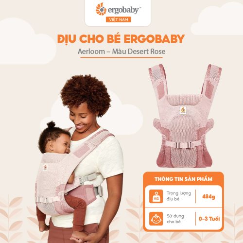 Địu cho bé Ergobaby Aerloom - Desert Rose