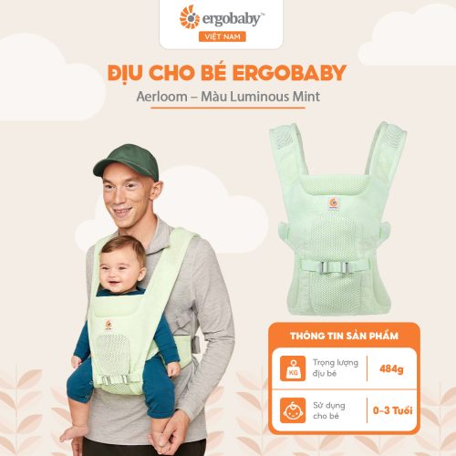 Địu cho bé Ergobaby Aerloom - Luminous Mint