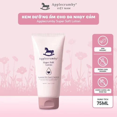 Kem dưỡng ẩm làm dịu cho da nhạy cảm Applecrumby Super Soft Lotion