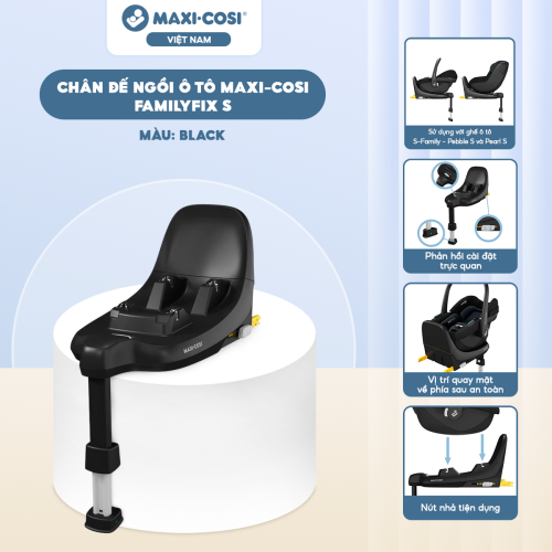 Chân đế ngồi ô tô Maxi-Cosi Familyfix S, Black