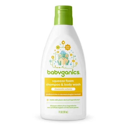 Sữa tắm gội Organic hoa cúc Babyganics Shampoo & Body Wash Chamomile Verbena, 207ml