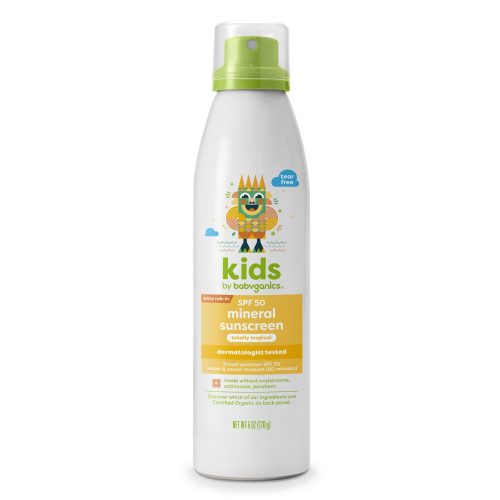 Xịt chống nắng Organic Babyganics Sunscreen Lotion SPF50+, 177ml