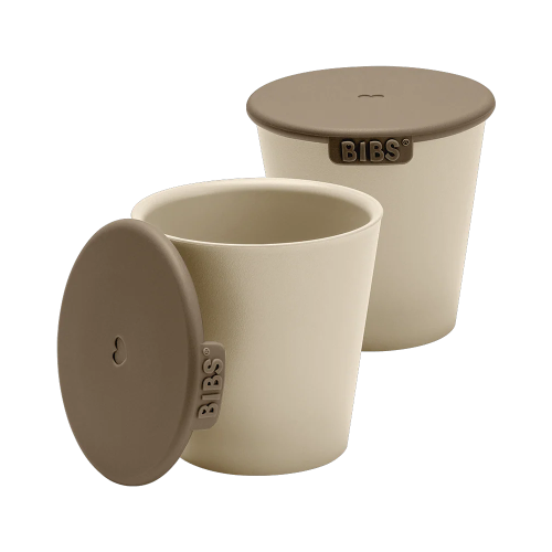 Bộ 2 cốc BIBS Cup Set, Vanilla