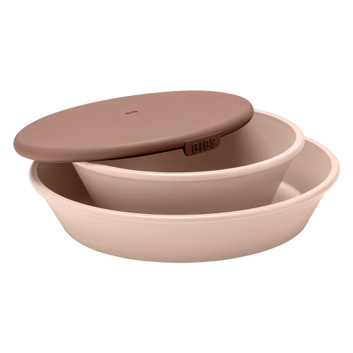 Bộ 2 đĩa ăn dặm BIBS Dinner Set, Blush