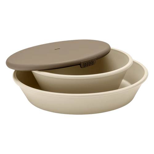 Bộ 2 đĩa ăn dặm BIBS Dinner Set, Vanilla