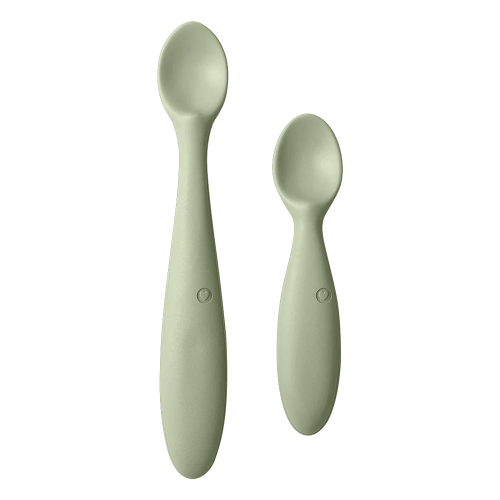 Bộ 2 muỗng ăn dặm BIBS Spoon Set, Sage