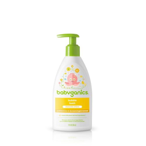 Sữa tắm gội Organic hoa cúc tạo bọt Babyganics Bubble Bath Chamomile Verbena, 266ml