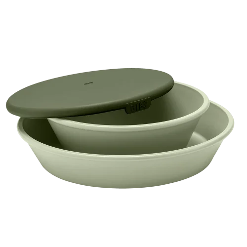 Bộ 2 đĩa ăn dặm BIBS Dinner Set, Sage