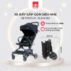 Xe đẩy gấp gọn siêu nhẹ GB FYN PLUS 0177B dây đai bạc, Black