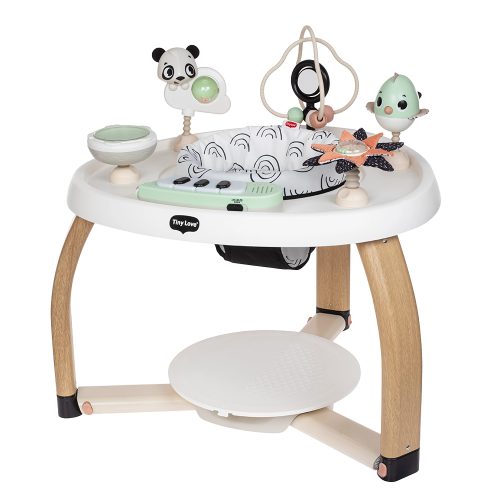 Ghế đa năng cho bé tập đi, tập đứng, nhún và bàn chơi Tiny Love Stationary Activity Center, Black & White