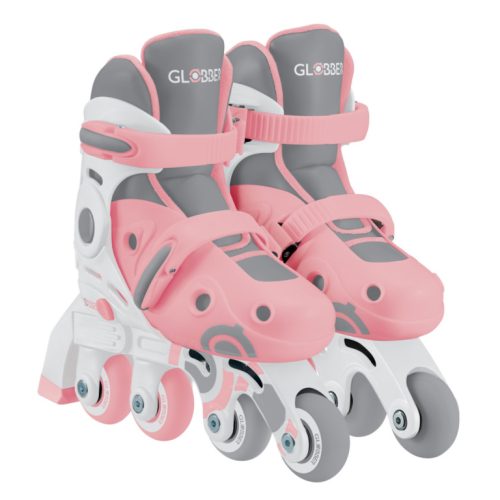 Giày patin trẻ em Globber Learning Inline Skates 2in1 Size S/M 30-33, Pastel Pink