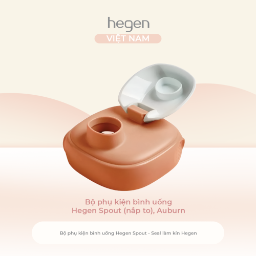 Bộ phụ kiện bình uống Hegen Spout (nắp to), Auburn